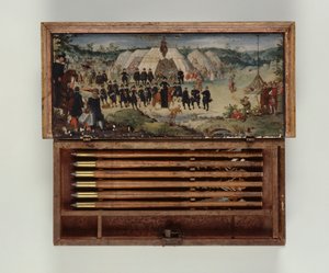 Crossbow bolts box belonging to Prince Otto von Hesse, 1615