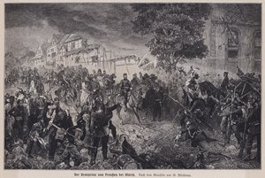 Crown Prince Frederick of Prussia at the Battle of Woerth, France, Franco-Prussian War by German School