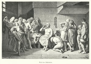 Death of the Ancient Greek philosopher Socrates, 399 BC