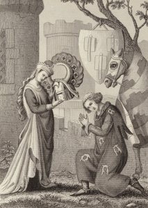Departure of a Knight by German School