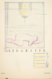 Die Cigarette eine Meditation, from Styl, pub. 1922