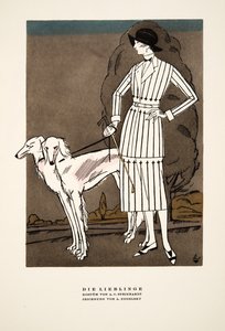 Die Lieblinge, Advertisement for Fashion by A C Steinhardt, from Styl, pub. 1922