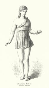 Doric Girl of Ancient Greece, Winner of a Running Race by German School