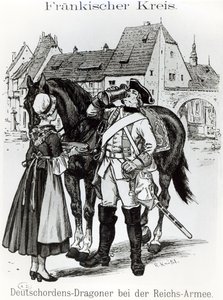 Dragoon of the Teutonic Knights in 1757