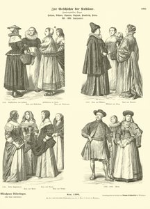 Dutch, Bohemian, Spanish, English, French and Polish Costumes, 16th - 17th Century