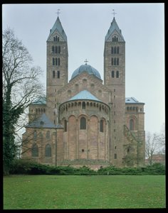 East end of Speyer Cathedral, begun 1030 by German School