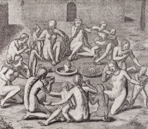 Eating the Flesh of a Prisoner According to the Old Historian, from Gottfried