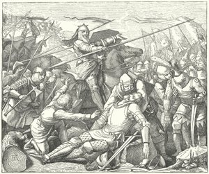 Eberhard II, Count of Wurttemberg, at the Battle of Doffingen by German School