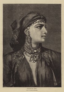 Egyptian Girl by German School