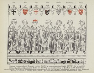 Election of Henry VII of Luxembourg as Holy Roman Emperor, Frankfurt, 27 November 1308