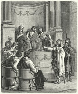 Emissaries of Eumenes II of Pergamom before the Roman Senate by German School