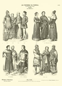English Costumes by German School