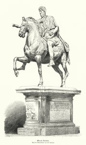 Equestrian Statue of Marcus Aurelius, Roman Emperor by German School