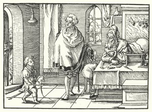 Family Scene by German School