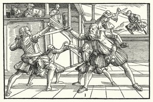 Fencing Scene
