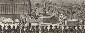 Festival in Frankfurt-am-Main, Germany, in celebration of the coronation of a Holy Roman Emperor (Illustration for Bilder-Atlas)