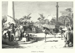 Festival in Olympia, Ancient Greece by German School