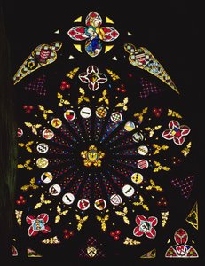 Five-Fold Rose Window by German School