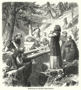 Foundation of the Abbey of St Gall, Switzerland, 8th Century