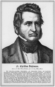 Fr Christian Dahlmann (engraving) by German School