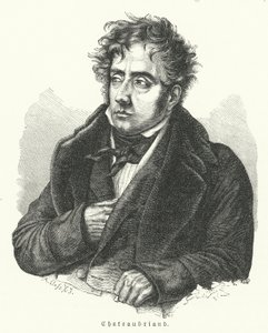 Francois-Rene de Chateaubriand, French novelist, politician, diplomat and historian by German School