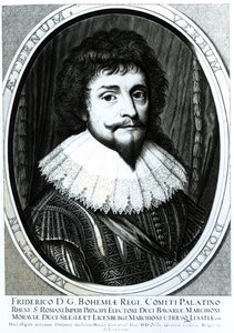 Frederick V (1596-1632), King of Bohemia, Elector Palatine of the Rhine, engraved by Willem Hondius (c.1597-c.1660), 1633 by German School
