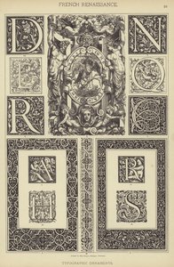 French Renaissance, Typographic Ornaments by German School