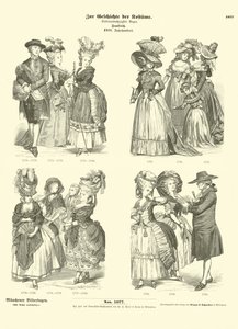 French Costumes, 18th Century by German School