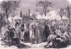 French fugitive soldiers in Switzerland by German School