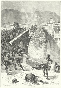 French soldiers attacking Monsterrat, Spain