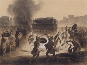 Funeral in the Classical era by German School