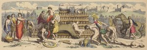 Funeral of a hero in Ancient Greece by German School