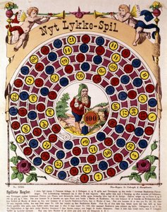 Game of the German goose. 19th century.