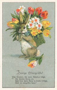 German Easter Card by German School