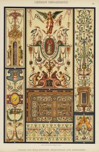 German Renaissance, Ceiling and Wall-Painting, Wood-Mosaic and Embroidery by German School
