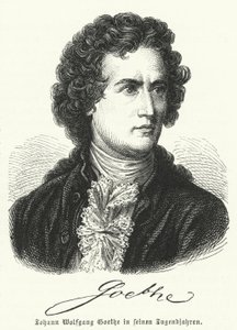 German Author Johann Wolfgang Goethe (1749-1832) in His Youth