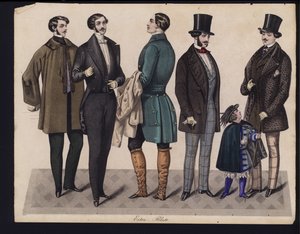 German Fashion Plate, Mid 19th Century