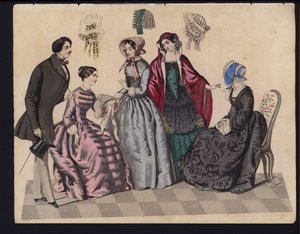 German Fashion Plate, Mid 19th Century