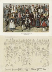 German Folk Costumes by German School