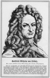 Gottfried Wilhelm von Leibniz (engraving) by German School