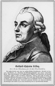 Gotthold Ephraim Lessing (engraving) by German School