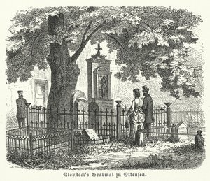 Grave of the German poet Friedrich Gottlieb Klopstock, Ottensen, Hamburg by German School