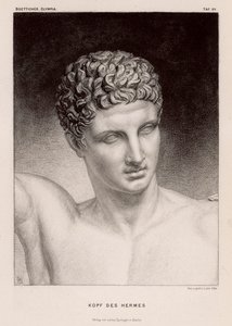 Head of the Ancient Greek god Hermes by German School