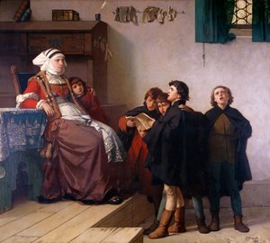 Historical theme, 1872 by German School