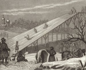 Ice slide in Russia (Illustration for Bilder-Atlas) by German School