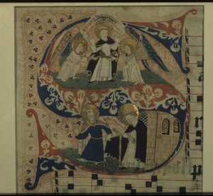 Illuminated Letter S From An Antiphon by German School