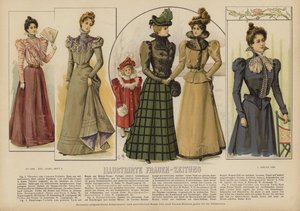 Illustration for Illustrirte Frauen-Zeitung by German School