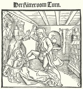 Illustration from The Book of the Knight of the Tower by Geoffroy IV de la Tour Landry by German School