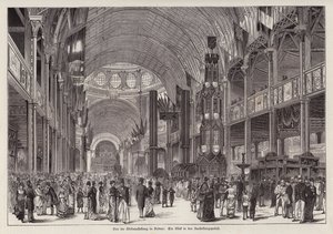 Interior of the Garden Palace, Sydney International Exhibition, New South Wales, Australia