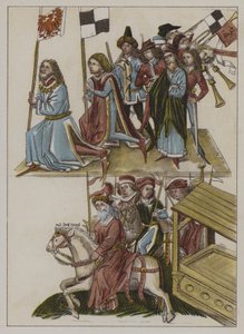 Investiture of Frederick I of the house of Hohenzollern as Elector of Brandenburg at the Council of Constance by German School